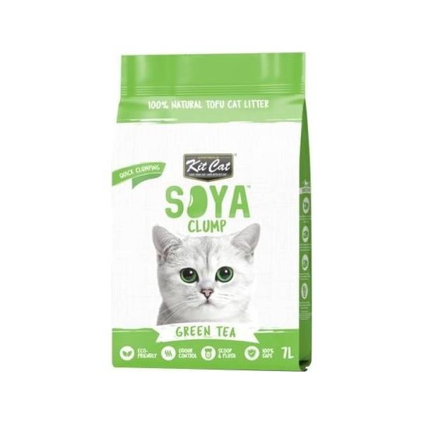Żwirek dla kota Kit Cat Kit Cat Żwirek Dla Kota Sojowy ECO Zielona Herbata 7L