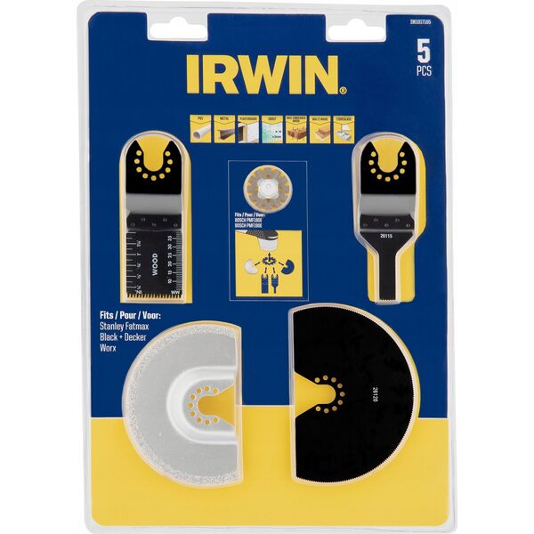 Szlifierka Irwin Tools IRWIN SAW BLADE FOR MULTIFUNCTIONAL OSCILLATION SANDER set. 4 pcs.