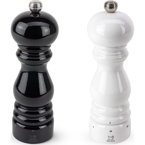 Młynek do przypraw Peugeot Peugeot Paris, Salt & pepper grinder, Wood, Black, White, 180 mm