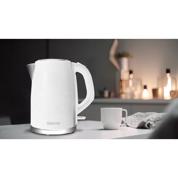 Czajnik Evolveo EVOLVEO Salente IceQueen, rychlovarná konvice 1,7 l, nerez, bílá