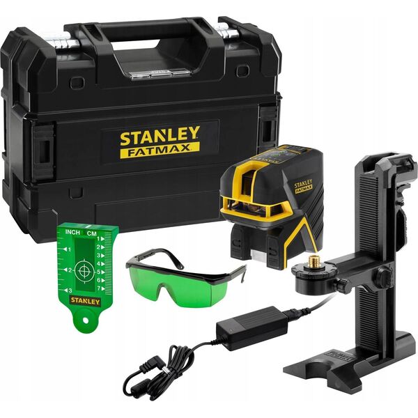 ST.FATMAX CROSS LASER +5 POINT GREEN Li-ION 30m