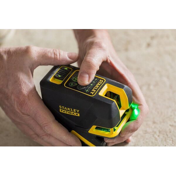 ST.FATMAX CROSS LASER +5 POINT GREEN Li-ION 30m