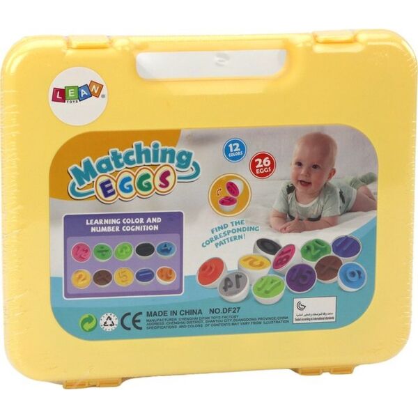 LeanToys Edukacyjna Układanka Jajka W Walizce Nauka Liczb Kolorów