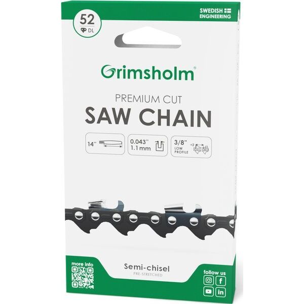 SAW CHAIN PREMIUM 52 DL 3/8 .043/1.1MM