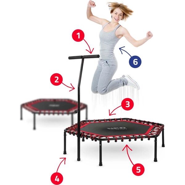 Trampolina Neo-Sport 11044 FT127 cm
