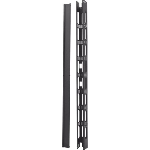 Digitus Organizator kablowy pionowy (dukt) 42U 1865x93x82mm, szary, kpl 2szt.