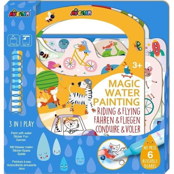 Magiczny obraz wodny - Jazda konna i latanie