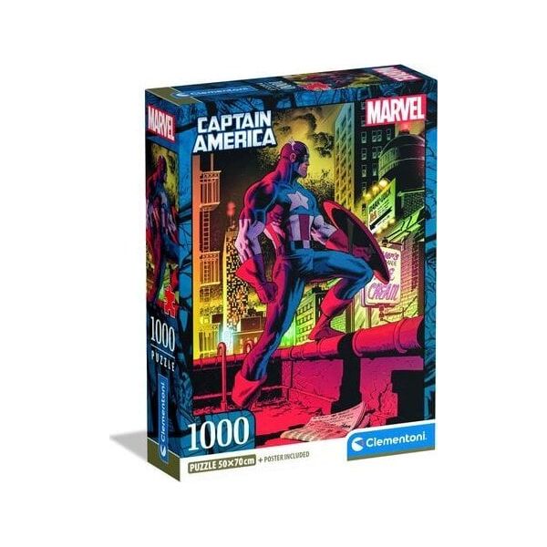 CLE puzzle 1000 CompactCaptain America 37049