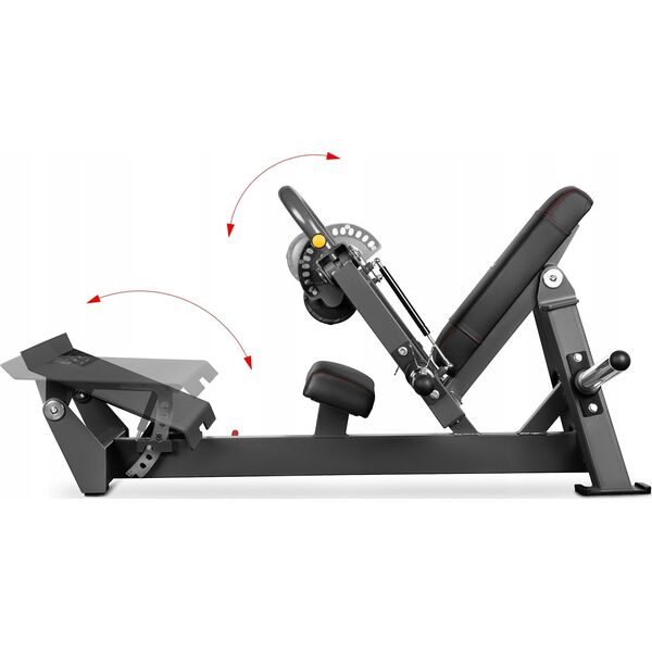MHT01 MASZYNA DO ĆWICZEŃ MIĘŚNI POŚLADKÓW HIP THRUST Z WOLNYM CIĘŻAREM COMMERCIAL HMS