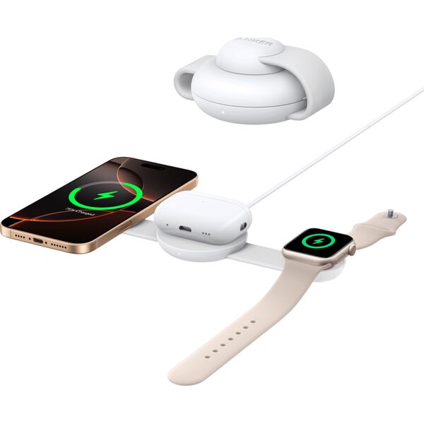 Anker MagGo Wireless Charging Station (3-in-1, Foldable Pad) | Anker