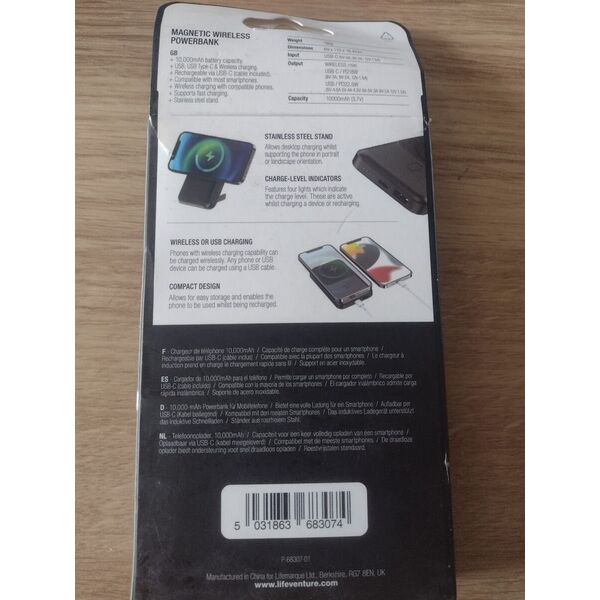 Powerbank Lifeventure Magnetic Wireless Powerbank
