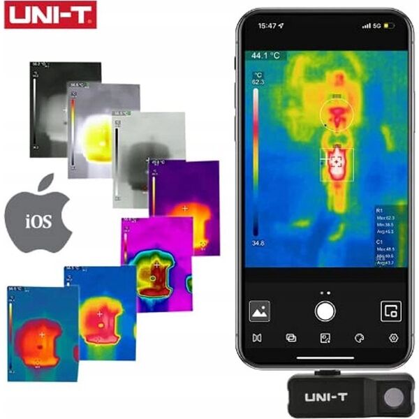 Termokamera 120x90,  -20~400,  50o*38o,  25Hz| iOS,UNI-T