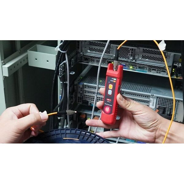 Optinio kabelio testeris, lazeris 650+/-20nm  ?1mW| 2-3km, 3.7V 1050mAh, IP54, UNI-T