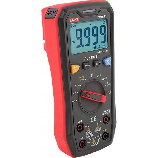 Skaitmeninis multimetras DC/AC1000V|  DC/AC 10A|  100MO| 10mF|  10MHz| -40-1000C| BT, UNI-T