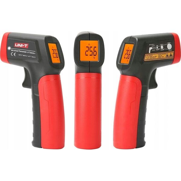 Infraraudonuju spinduliu termometras -20degC iki 400degC UT300A+ UNI-T