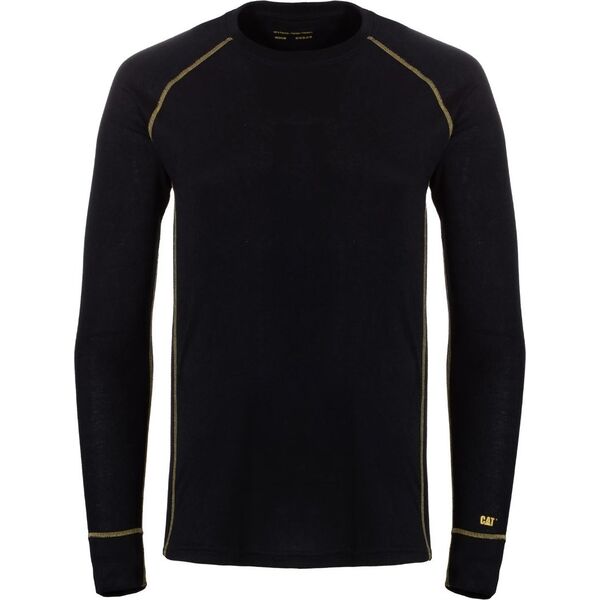 Men's thermal shirt CAT, insulated, black, size XL