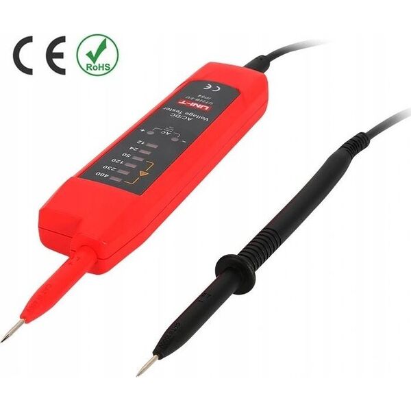 Itampos testeris,  auto  AC/DC, CAT III 400V, 6V-400V, IP54, UNI-T
