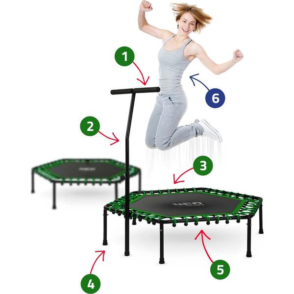 Trampolina Neo-Sport 11034 FT127 cm