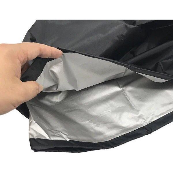 Hurtel Wodoodporny pokrowiec na grilla plandeka osłona XXL 190 cm x 71 cm x 117 cm czarny