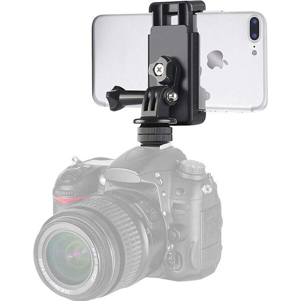 Hurtel Uchwyt na telefon kamerę sportową GoPro z obrotową głowicą Uchwyt na telefon kamerę sportową GoPro z obrotową głowicą
