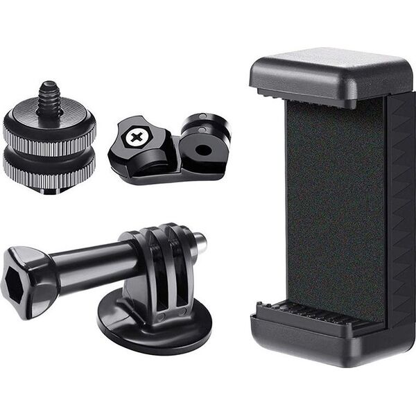 Hurtel Uchwyt na telefon kamerę sportową GoPro z obrotową głowicą Uchwyt na telefon kamerę sportową GoPro z obrotową głowicą