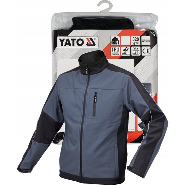 Kurtka męska Yato YATO KURTKA SOFTSHELL CZARNA-C. SZARA ROZM. XL