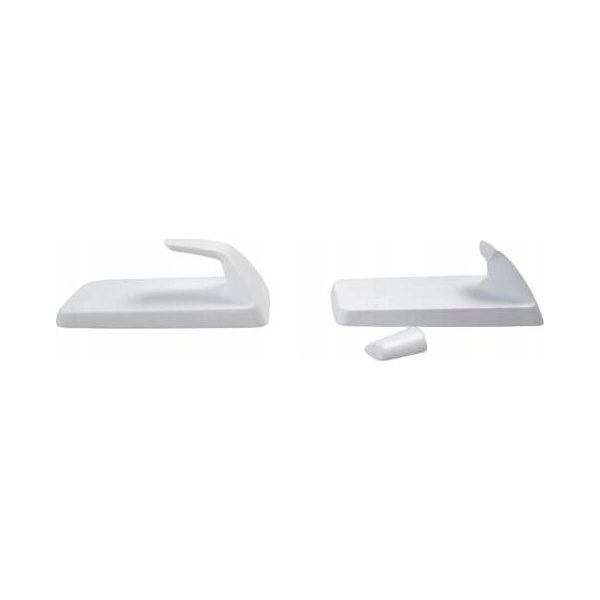 Tesa tesa Powerstrips Haken L rechteckig weiß