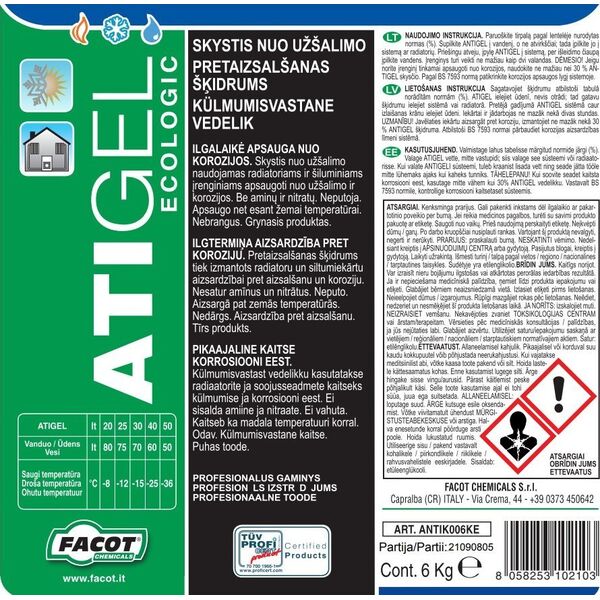 Doerr ANTIFREEZE LIQUID FACOT ANTIK006KE