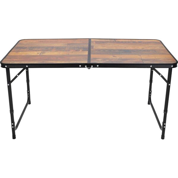 STOLIK TURYSTYCZNY SKŁADANY KEMPINGOWY 120X60X70/62/55CM I 4 KRZESŁA DREWNO
