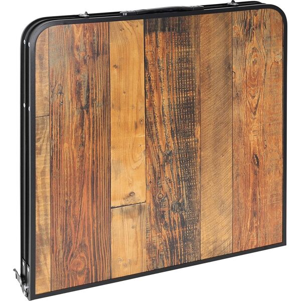 STOLIK TURYSTYCZNY SKŁADANY KEMPINGOWY 120X60X70/62/55CM I 4 KRZESŁA DREWNO