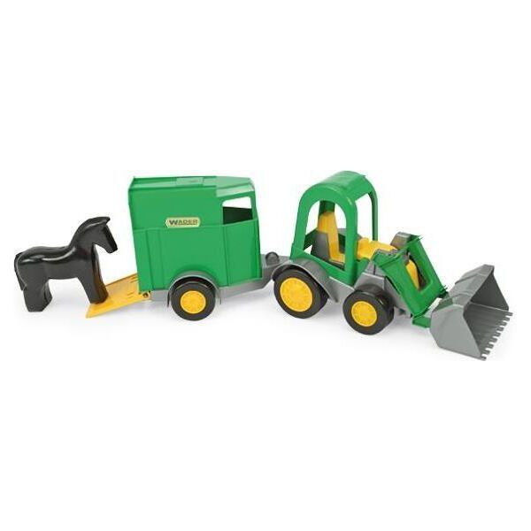 Wader Traktor z Łyżką oraz z Przyczepą i Koniem