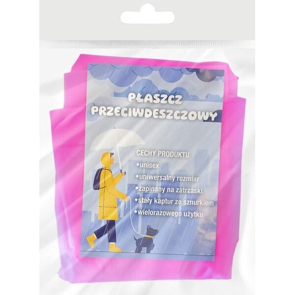 Płaszcz przeciwdeszczowy różowy