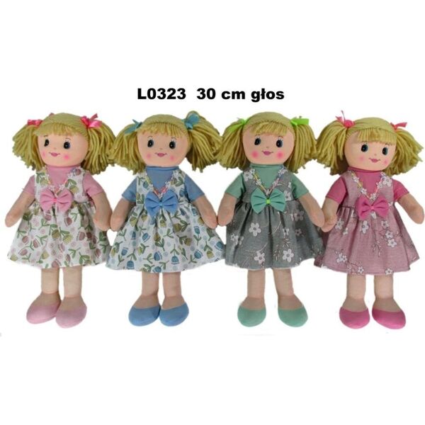 Sun-Day Lalka szmacianka 30 cm 4wz z głosem 156631 cena za 1 sztukę
