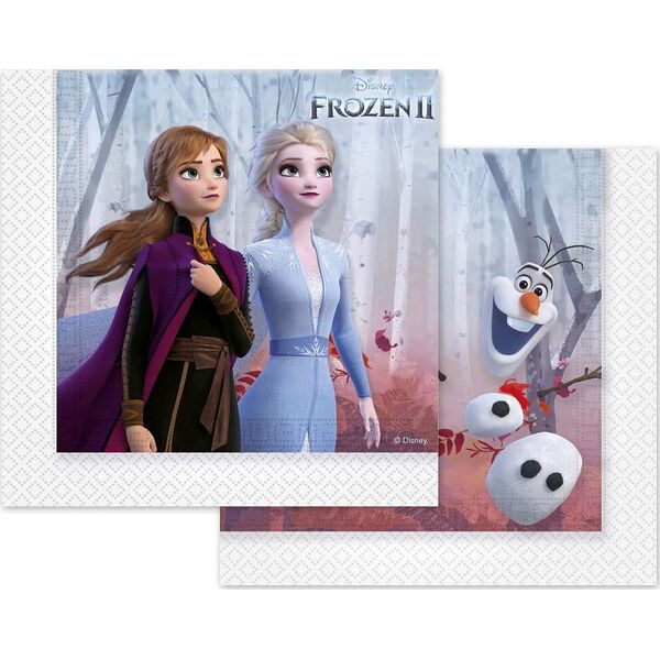 PROCOS Serwetki urodzinowe Frozen 2 - Kraina Lodu 2 - 33 cm - 20 szt. uniwersalny