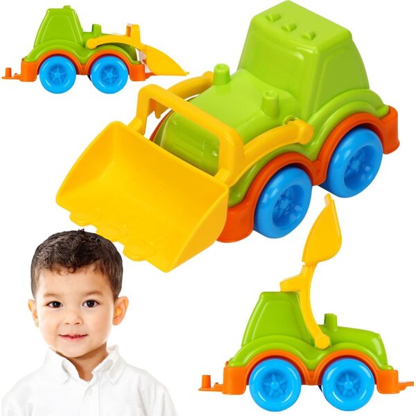 Technok Ciągnik Mini Traktor Ruchome Koła Łyżka Pojazd Rolniczy Do Piaskownicy