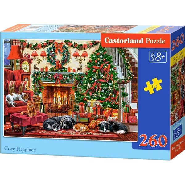 Puzzle świąteczne 260-elementów Cozy Fireplace
