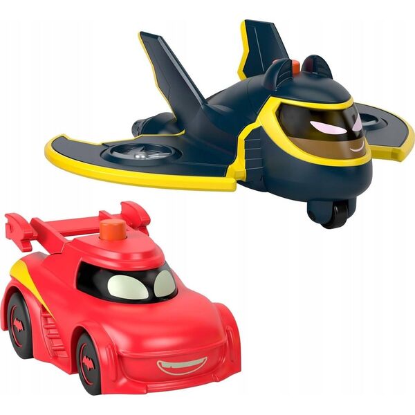 FISHER PRICE DC BATWHEELS POJAZDY ZE ŚWIATŁAMI AUTKA HML24
