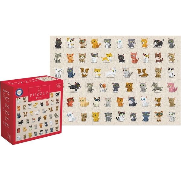 Puzzle Kids 250 Elementów Koty Cats Interdruk