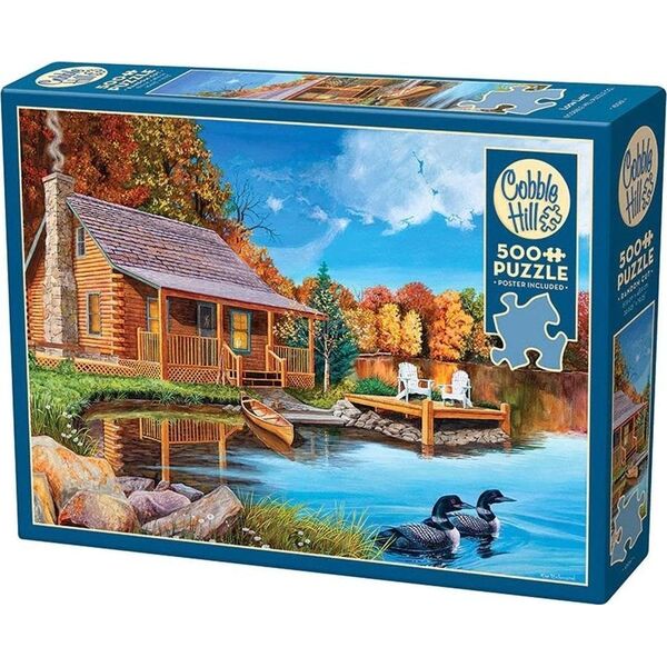 Puzzle 500 Dom nad jeziorem G3