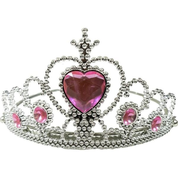 Tiara z kryształkami różowa