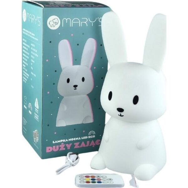 Lampka nocna LED Zając biały duży