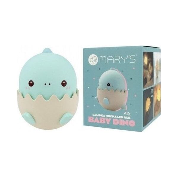 Lampka nocna LED baby dino niebieski