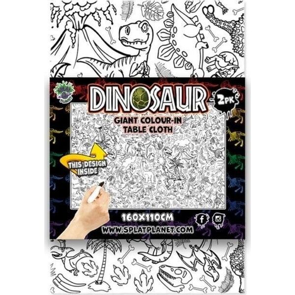 Obrus do pomalowania Dinozaury 2szt