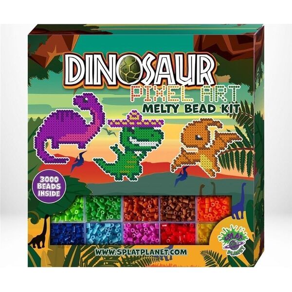 Zestaw koralików do prasowania Dinozaury