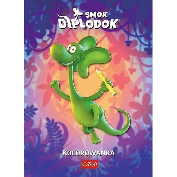 Smok Diplodok. Kolorowanka