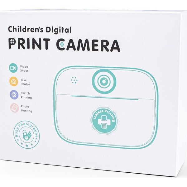 Mini drukarka termiczna z aparatem fotograficznym i kamerą HURC10Z - zielona Mini drukarka termiczna z aparatem fotograficznym i kamerą HURC10Z - zielona