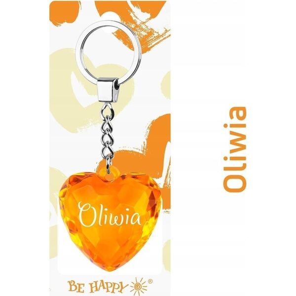 Brelok serce Oliwia