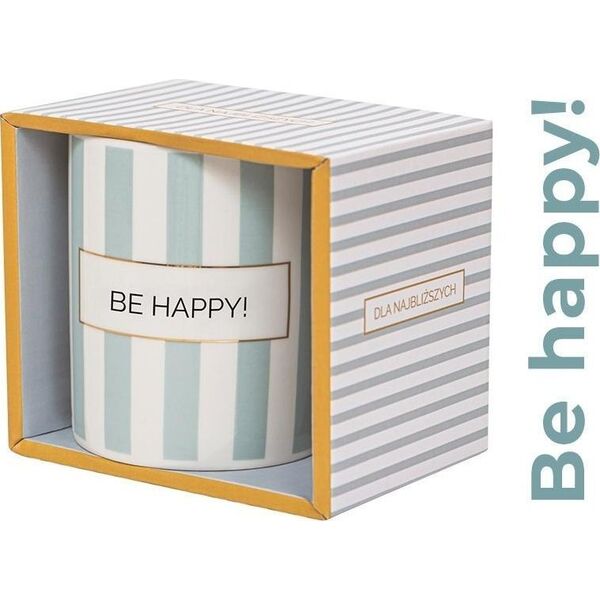 Kubek prezentowy z napisem Be happy!