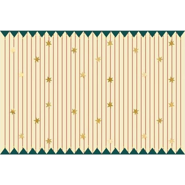 Obrus papierowy Pasy z gwiazdkami 180x120cm