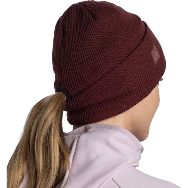 Buff Buff Crossknit Beanie 1264834161000 Bordowe One size